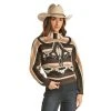 Rock & Roll Cowgirl® Ladies Long Horn Skull Sweater 46-2394 2 Rock & Roll Cowgirl® Ladies Long Horn Skull Sweater 46-2394 -WesternWearWonder 46 2394 A