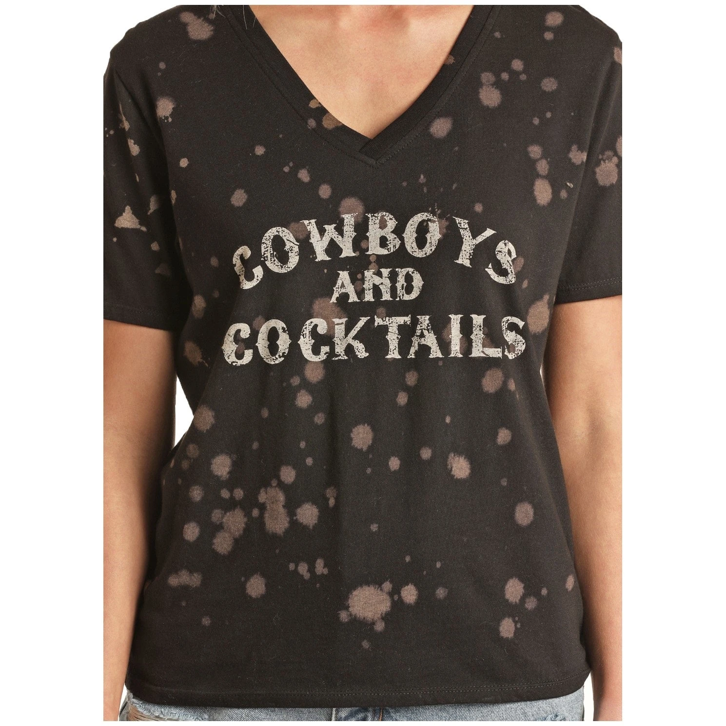 Rock & Roll Cowgirl Girl's "Cowboys And Cocktails" Graphic T-Shirt 49T3241 5 Rock & Roll Cowgirl Girl's "Cowboys And Cocktails" Graphic T-Shirt 49T3241 - Image 3
