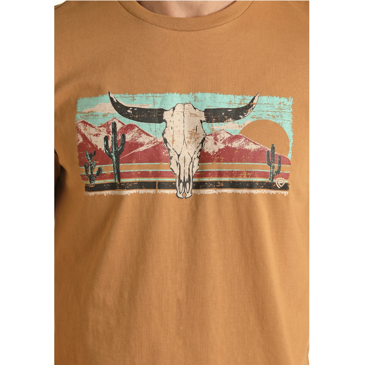 Rock & Roll Cowboy Men's Western Mustard Graphic T-Shirt RRMT21RZM5-77 4 Rock & Roll Cowboy Men's Western Mustard Graphic T-Shirt RRMT21RZM5-77 - Image 2
