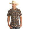 Rock & Roll Cowboy Men's Conversational Button Down Shirt RRMS1SRZ7Q-27 2 Rock & Roll Cowboy Men's Conversational Button Down Shirt RRMS1SRZ7Q-27 -WesternWearWonder 56465465436