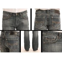 Rock & Roll Denim Men's Pistol Straight Leg Jeans M1P9263 -WesternWearWonder 57 1b690a16 bc8d 4ce9 a100 850aff0bbae5
