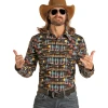 Rock & Roll Cowboy Men's Black Scenic Snap Shirt RRMSOSRZ82-86 -WesternWearWonder 987546213