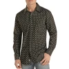 Rock & Roll Cowboy® Men's Geometric Print Black Snap Shirt B2S2039 -WesternWearWonder B2S2039