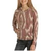 Rock & Roll Cowgirl Children's Aztec Rust Hoodie G4H1200-90 1 Rock & Roll Cowgirl Children's Aztec Rust Hoodie G4H1200-90 -WesternWearWonder G4H1200