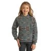 Rock & Roll Cowgirl® Girls Aztec Sherpa Indigo Pullover G4T2354 -WesternWearWonder G4T2354Z 93743.1640032384