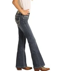 Rock & Roll Cowgirl Girl's Medium Vintage Bootcut Jeans G5-2721 -WesternWearWonder G5 2721 A