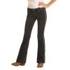 Rock & Roll Denim Kid's Extra Stretch Black Trouser Jeans G5F2722 -WesternWearWonder G5F2722
