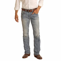 Rock & Roll Denim® Men's Reflex Pistol Straight Leg Jeans M1P3580 -WesternWearWonder M1P3580 front
