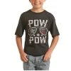 Rock & Roll Cowboy Boy's Pow Wow Graphic Black T-Shirt P3T3362 -WesternWearWonder P3T3362