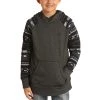 Rock & Roll Denim Children's Long Sleeve Hooded Pullover P4H6339 -WesternWearWonder P4H6339