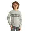 Rock & Roll Denim Boy's Aztec Graphic Grey Long Sleeve T-Shirt P4T2612 -WesternWearWonder P4T2612