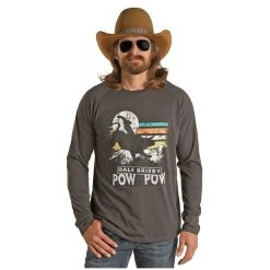 Rock & Roll Denim Men's Dale Brisby Bull Riding Graphic T-Shirt P8-2617