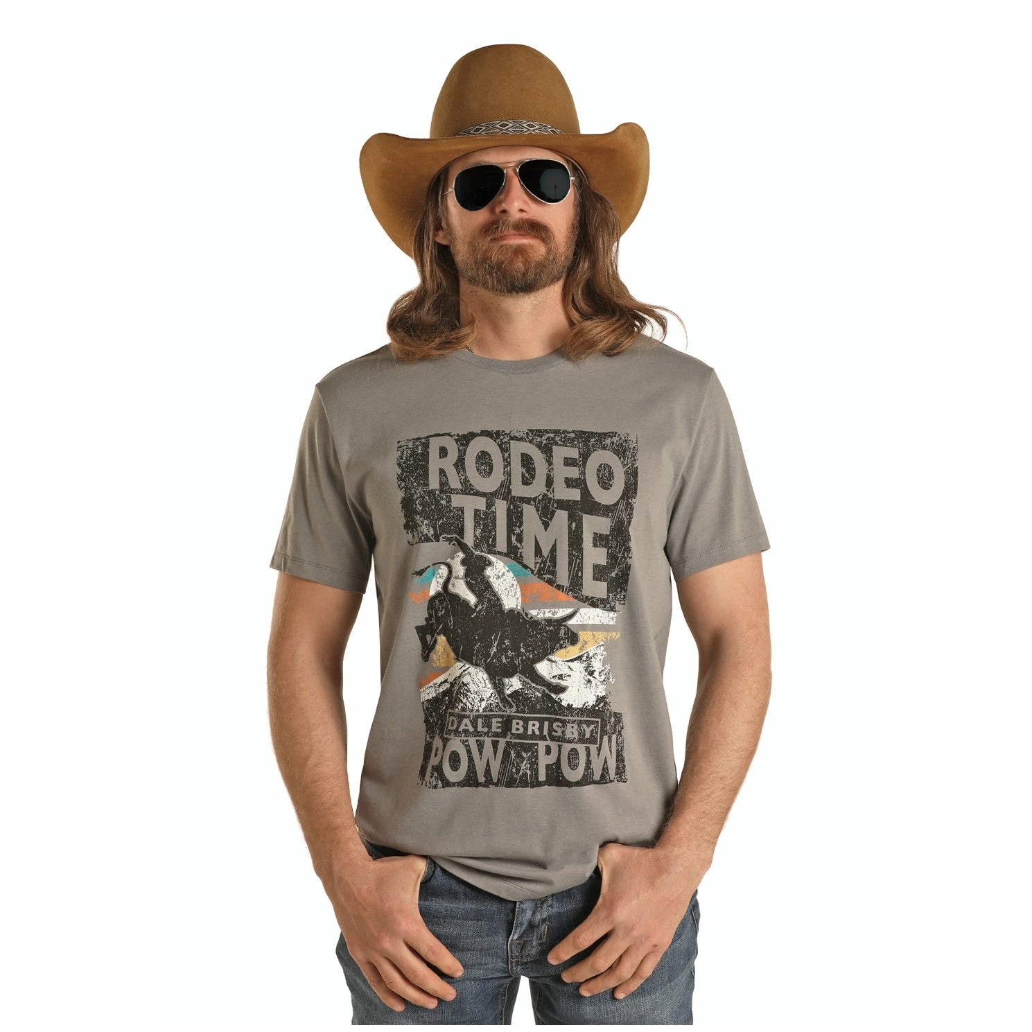 Rock & Roll® Dale Brisby Graphic Grey Short Sleeve T-Shirt P9-2618 3 Rock & Roll® Dale Brisby Graphic Grey Short Sleeve T-Shirt P9-2618