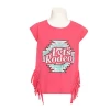 Rock & Roll® Girls Let's Rodeo Aztec Hot Pink Graphic T-shirt G3T3345 -WesternWearWonder R8S3264
