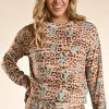 Rock & Roll Cowgirl Cheetah Cactus Print Sweatshirt -WesternWearWonder RAWT91R0DA pullover 03298