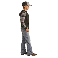 Rock & Roll Denim® Youth Boy's Medium Vintage Bootcut Jeans RRBD0BR0LE -WesternWearWonder RRBD0BR0LE 2
