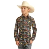 Rock & Roll Cowboy® Youth Boy's Western Snap Down Shirt RRBSOSRZ82-86 -WesternWearWonder RRBSOSRZ82 86