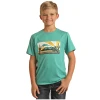 Rock & Roll® Youth Boy's Turquoise Desert Print T-Shirt RRBT21R064-86 -WesternWearWonder RRBT21R064 86