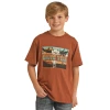 Rock & Roll® Youth Boy's "Chute Yeah" Graphic T-Shirt RRBT21R06A-90 -WesternWearWonder RRBT21R06A 90