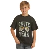 Rock & Roll Cowboy Kid's Dale Brisby "Chute Yeah" Shirt RRBT21R06C-01 -WesternWearWonder RRBT21R06C 01