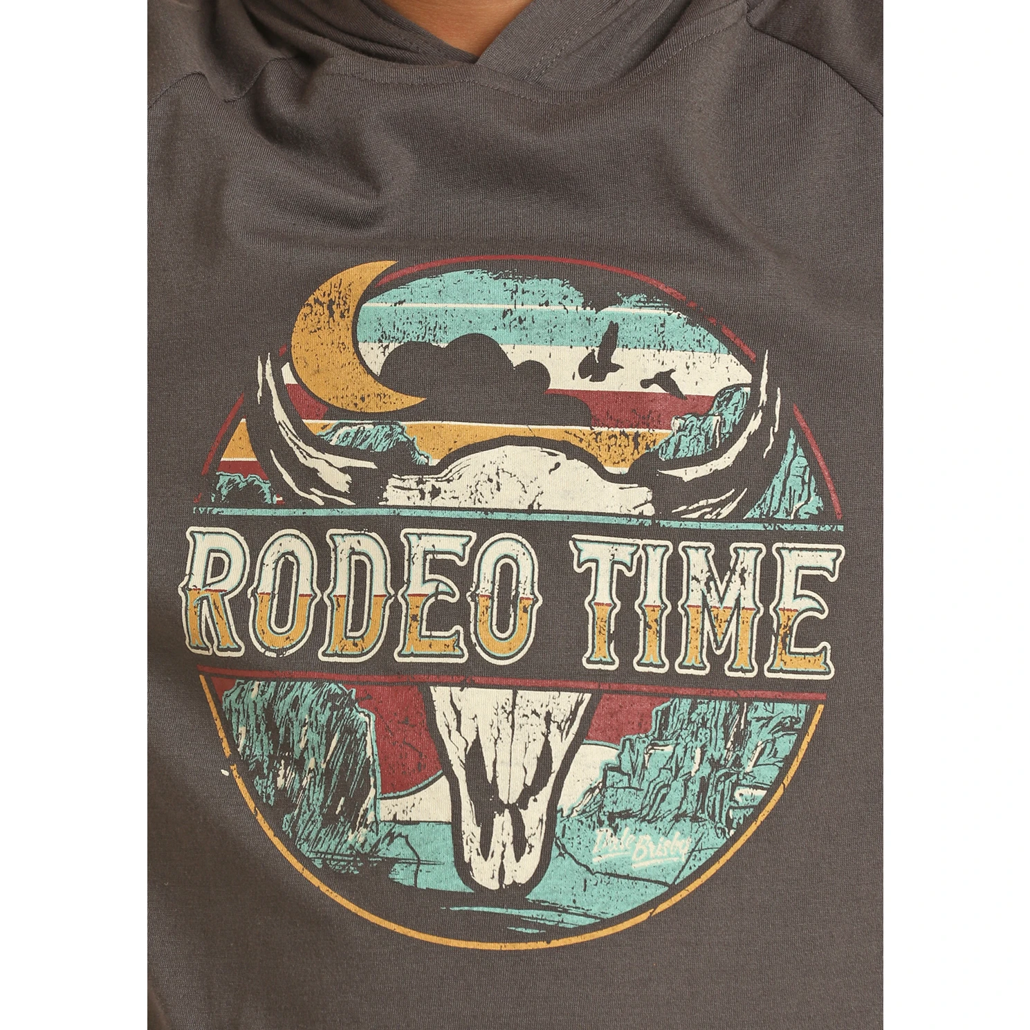 Rock & Roll® Youth Boy's "Rodeo Time" Charcoal Hoodie RRBT94R068-02 4 Rock & Roll® Youth Boy's "Rodeo Time" Charcoal Hoodie RRBT94R068-02 - Image 2