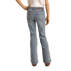 Rock & Roll Cowgirl® Girl's Front Yoke Light Wash Trouser RRGD5MR0G5 -WesternWearWonder RRGD5MR0G5 2