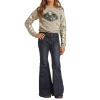 Rock & Roll Denim® Youth Girl's Dark Vintage Bell Bottoms RRGD7PR0FZ -WesternWearWonder RRGD7PR0FZ