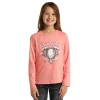 Rock & Roll® Youth Girl's Basic Light Pink Graphic T-shirt RRGT22R06Z-68 -WesternWearWonder RRGT22R06Z 68