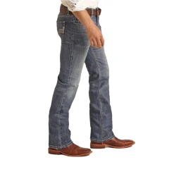Rock & Roll Men's Pistole Straight Medium Vintage Wash Jeans RRMD1PRZSM 7 Rock & Roll Men's Pistole Straight Medium Vintage Wash Jeans RRMD1PRZSM -WesternWearWonder RRMD1PRZSM3