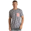 Rock & Roll Cowboy® Men's Blue American Flag T-Shirt RRMT21RZLW-45 -WesternWearWonder RRMT21RZLW 45
