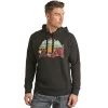 Rock & Roll Cowboy® Men's Desert Sunset Black Hoodie RRMT94R05Z-01 -WesternWearWonder RRMT94R05Z 1
