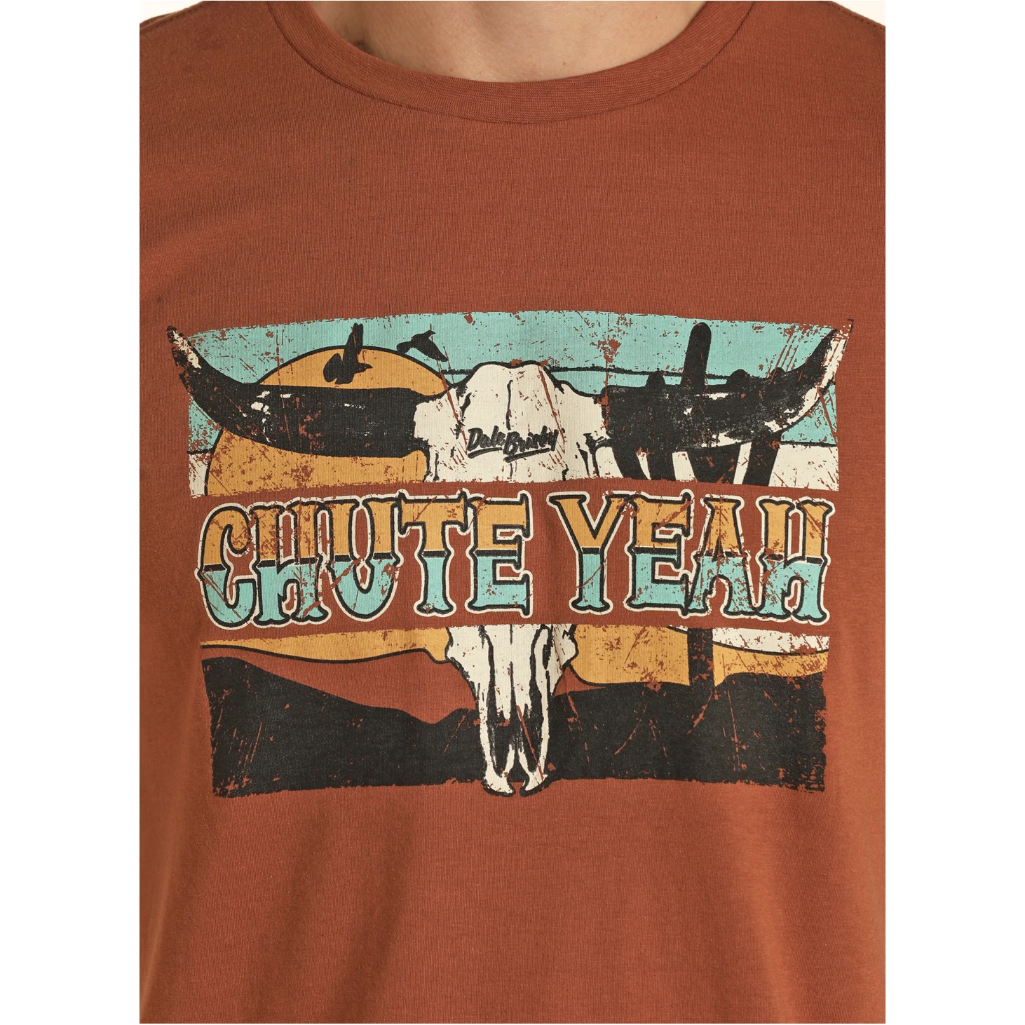 Rock & Roll® Unisex "CHUTE YEAH" Dale Brisby Rust T-Shirt RRUT21R06A-90 5 Rock & Roll® Unisex "CHUTE YEAH" Dale Brisby Rust T-Shirt RRUT21R06A-90 - Image 3
