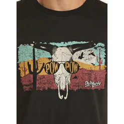 Rock & Roll® Unisex "Pow Pow" Graphic Black T-Shirt RRUT21R06E-01 -WesternWearWonder RRUT21R06E 01 2