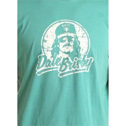 Rock & Roll® Unisex Dale Brisby Graphic Turquoise T-Shirt RRUT21R06G-86 7 Rock & Roll® Unisex Dale Brisby Graphic Turquoise T-Shirt RRUT21R06G-86 -WesternWearWonder RRUT21R06G 86 2