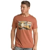 Rock & Roll Cowboy® Unisex Rust Graphic T-Shirt RRUT21R0IP -WesternWearWonder RRUT21R0IP