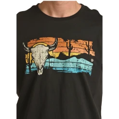 Rock & Roll Cowboy® Unisex Black Western Graphic T-Shirt RRUT21R0IS 7 Rock & Roll Cowboy® Unisex Black Western Graphic T-Shirt RRUT21R0IS -WesternWearWonder RRUT21R0IS 2
