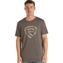 Rock & Roll Cowboy® Unisex Charcoal Graphic Logo T-Shirt RRUT21R0IX