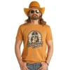 Rock & Roll Cowboy® Unisex Dale Brisby Mustard Graphic Tee RRUT21R0J4 -WesternWearWonder RRUT21R0J4