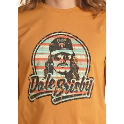 Rock & Roll Cowboy® Unisex Dale Brisby Mustard Graphic Tee RRUT21R0J4 -WesternWearWonder RRUT21R0J4 2