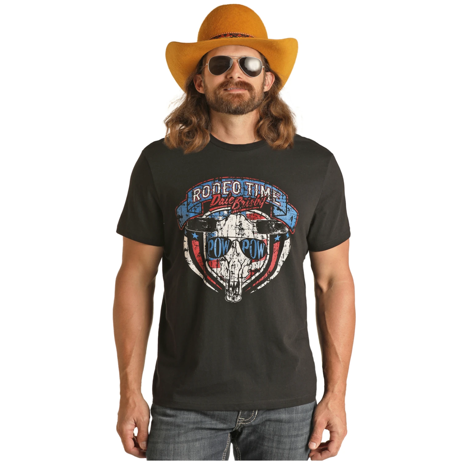 Rock & Roll Denim® Unisex Dale Brisby Rodeo Time Graphic T-Shirt RRUT21R12R 3 Rock & Roll Denim® Unisex Dale Brisby Rodeo Time Graphic T-Shirt RRUT21R12R