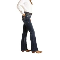 Ladies Cheetah Pocket Riding Jean -WesternWearWonder RRWD4RR0KM B