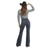 Rock & Roll Denim® Ladies Dark Wash Vintage Trouser Jeans RRWD5HR0GH -WesternWearWonder RRWD5HR0GHc