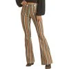 Rock & Roll Cowgirl Brown Stripe Flare Jeans -WesternWearWonder RRWD6PRZQXZ 39989