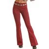 Rock & Roll Cowgirl Windsor Wine Flare Jean -WesternWearWonder RRWD6PRZR0