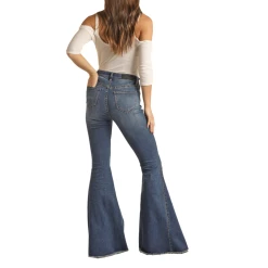 Rock & Roll Denim® Ladies Side Insert Bell Bottom Jeans RRWD7HRZQK -WesternWearWonder RRWD7HRZQK 2