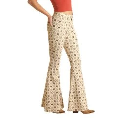 Rock & Roll Denim Ladies Beige Aztec Bargain Bell Jeans RRWD7PRZU6 6 Rock & Roll Denim Ladies Beige Aztec Bargain Bell Jeans RRWD7PRZU6 -WesternWearWonder RRWD7PRZU6 A