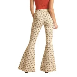 Rock & Roll Denim Ladies Beige Aztec Bargain Bell Jeans RRWD7PRZU6 7 Rock & Roll Denim Ladies Beige Aztec Bargain Bell Jeans RRWD7PRZU6 -WesternWearWonder RRWD7PRZU6 B