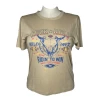 Rock & Roll Cowgirl® Ladies Beige Western Graphic T-Shirt RRWT21R0YS 2 Rock & Roll Cowgirl® Ladies Beige Western Graphic T-Shirt RRWT21R0YS -WesternWearWonder RRWT21R0YS