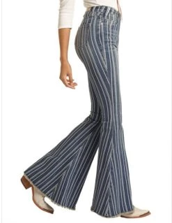 Blue Stripe Bell Bottoms Jeans -WesternWearWonder Screenshot2022 07 13141803