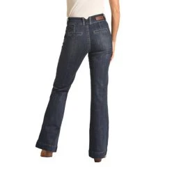 Rock & Roll Cowgirl High Rise Dark Trouser Jeans -WesternWearWonder Screenshot2023 05 25114951